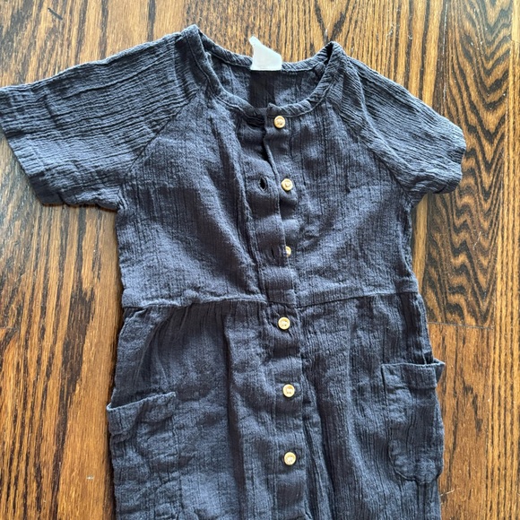 H&M - Baby Girl - Black Romper - (12-18M) - Picture 3 of 6